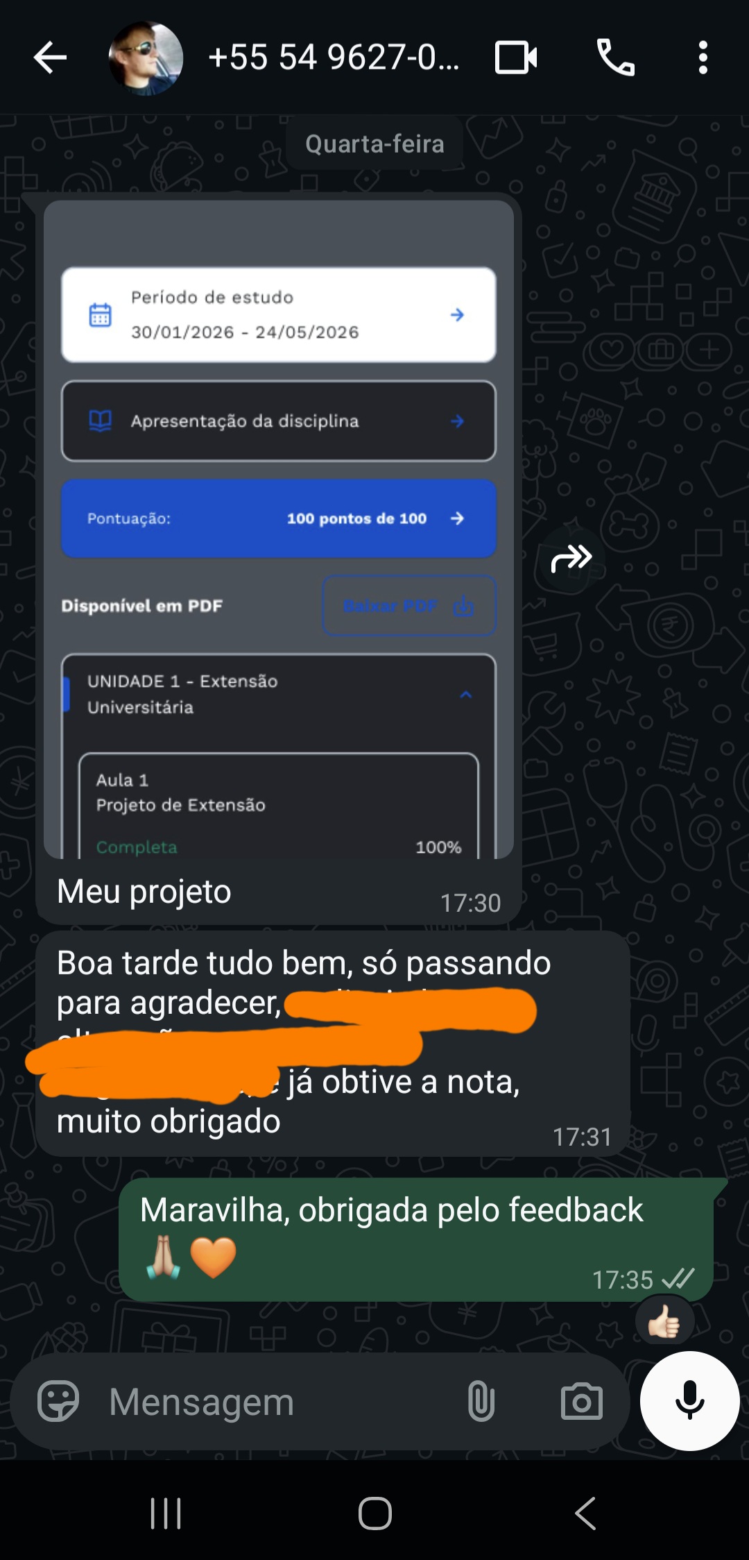 feedback alunos projeto de extensão auxilio academico (1)